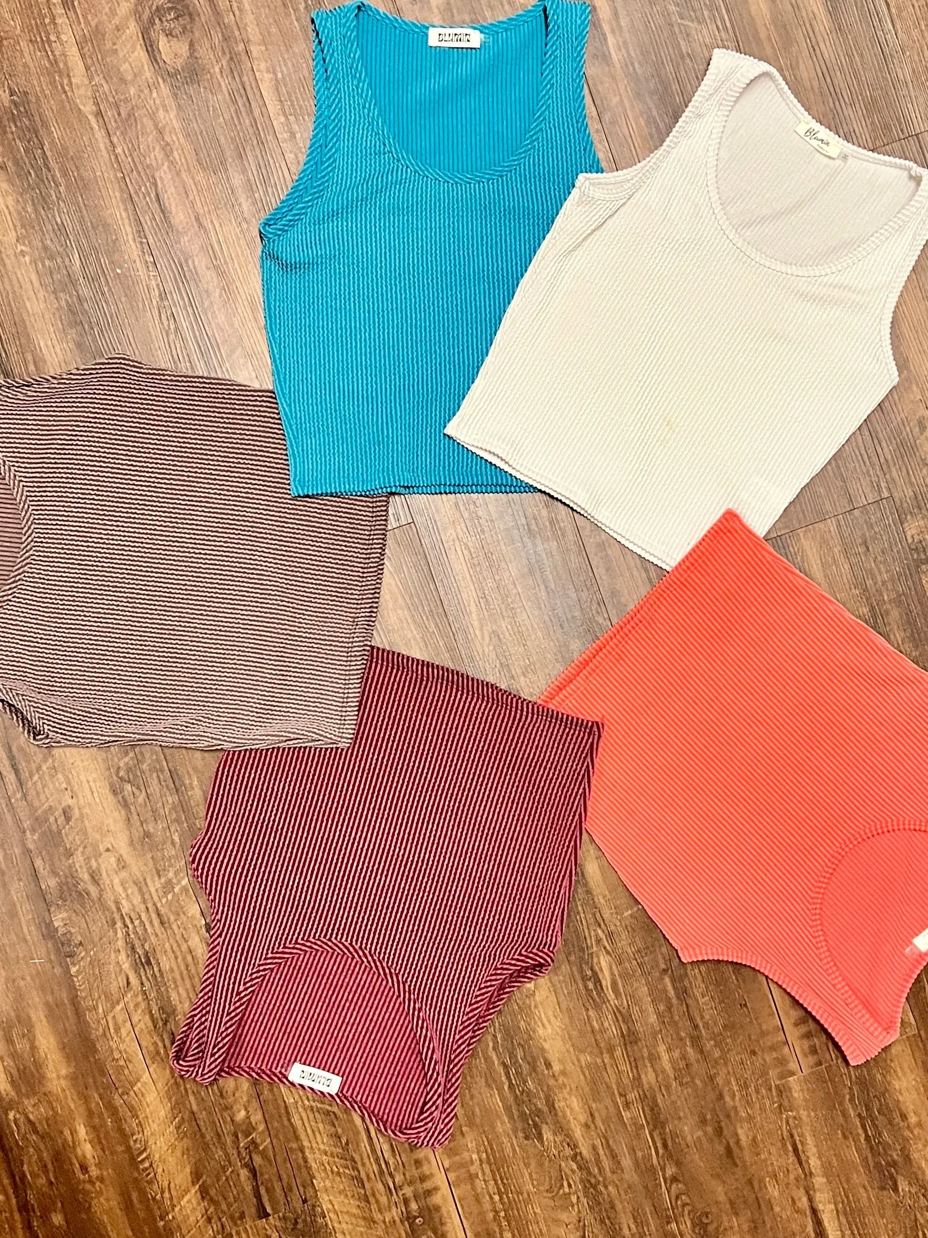 Kick Back Cropped Tank- 5 Colors
