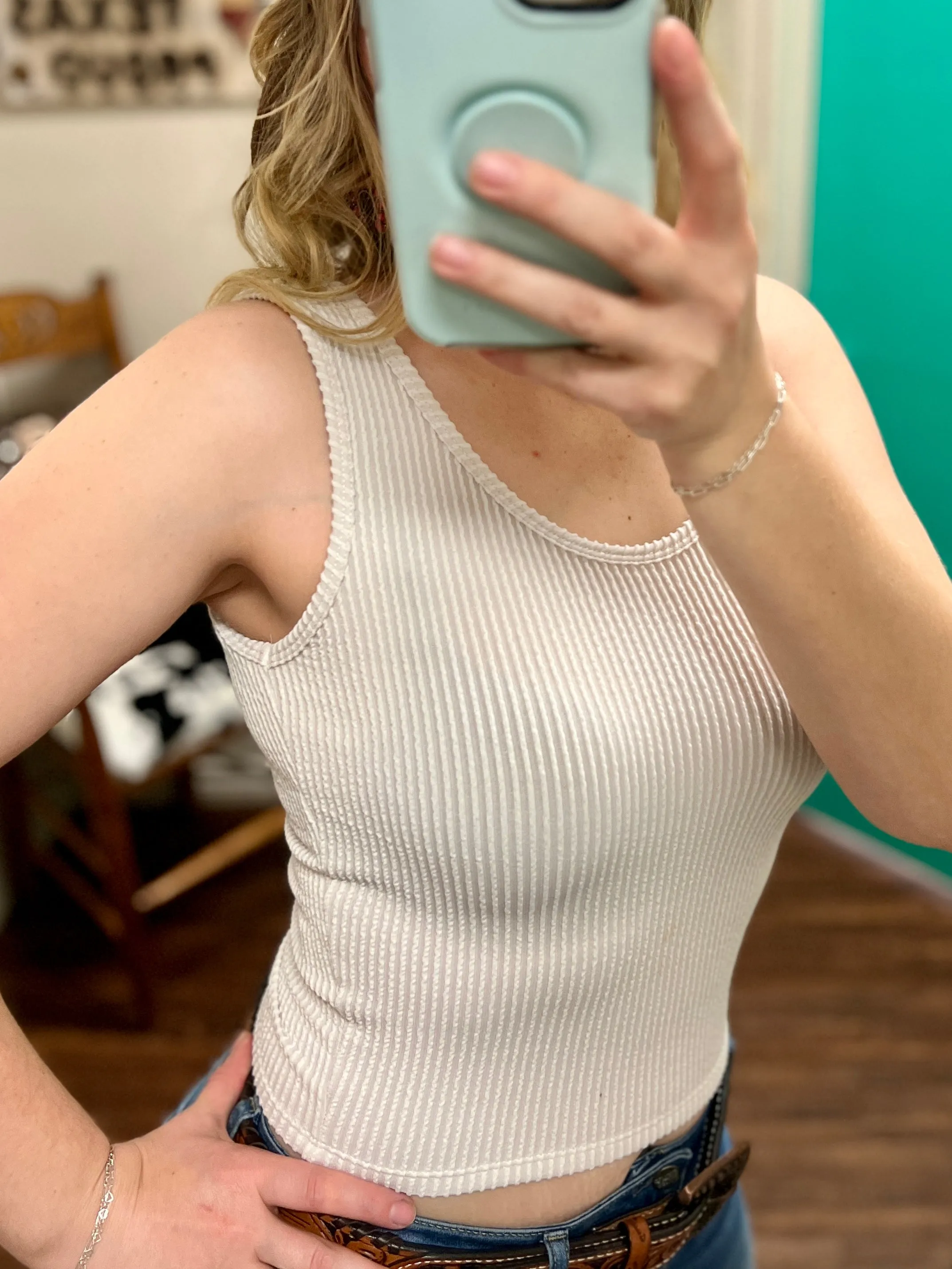 Kick Back Cropped Tank- 5 Colors