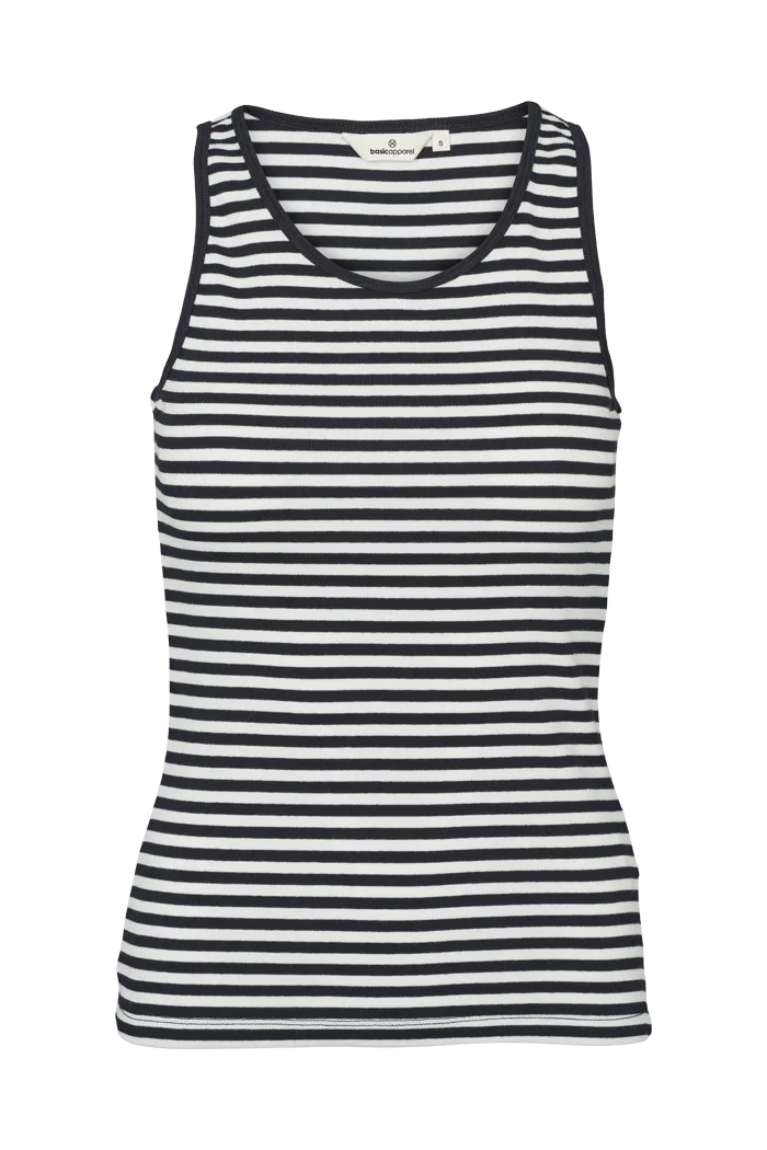 Ludmilla Tank - Whisper White/ Black/ Black Trim
