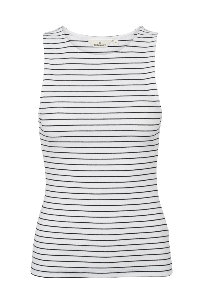 Ludmilla Top - Bright white / black