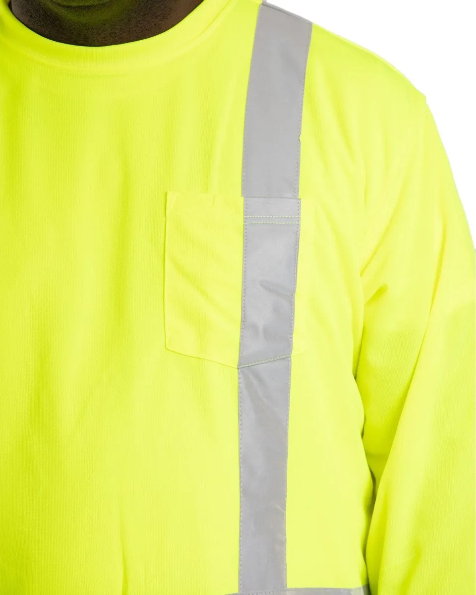 Men's Hi Vis Class 3 Long Sleeve Tee