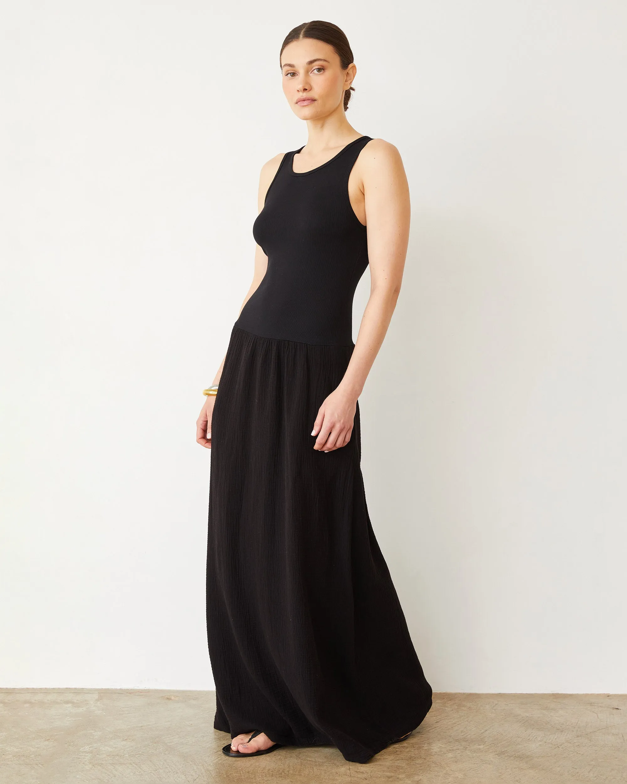 Mix Media Tank Maxi Dress