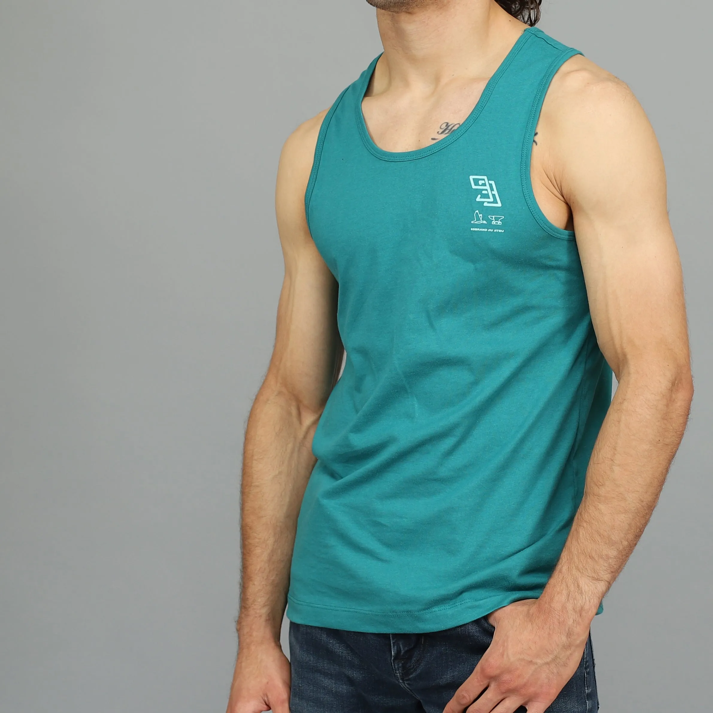 MONOGRAM Tank Top - Teal