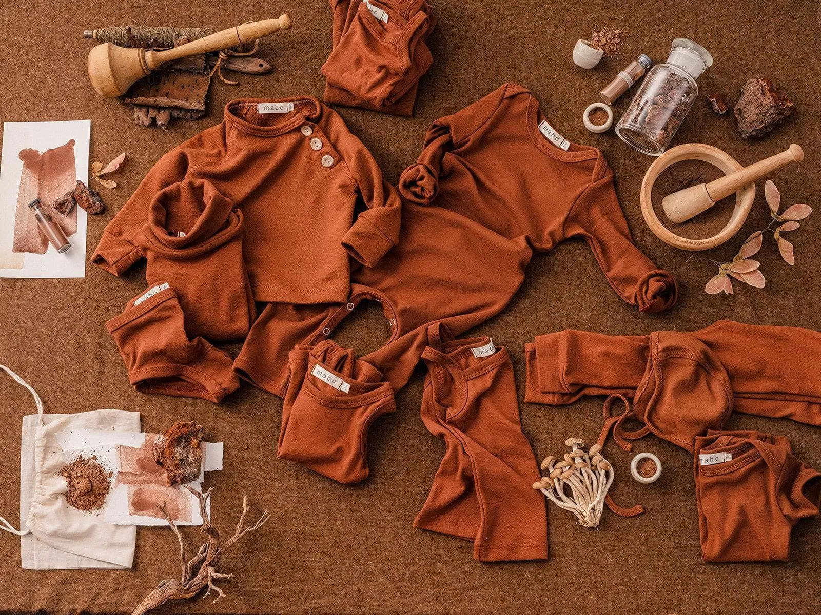 organic cotton tank top - chestnut