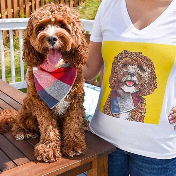 Original Pet Pop Art Women's V-neck