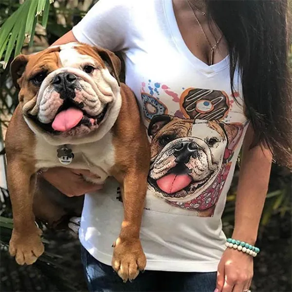 Original Pet Pop Art Women's V-neck