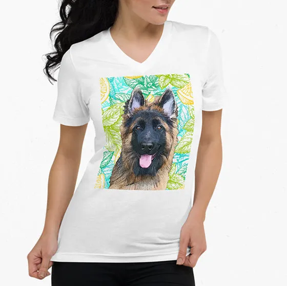Original Pet Pop Art Women's V-neck