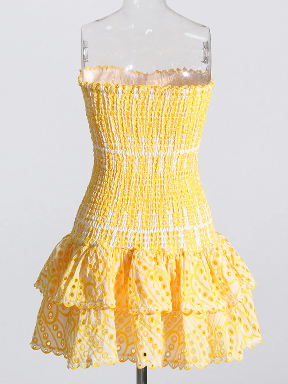 POETTE Mini Dress in Yellow