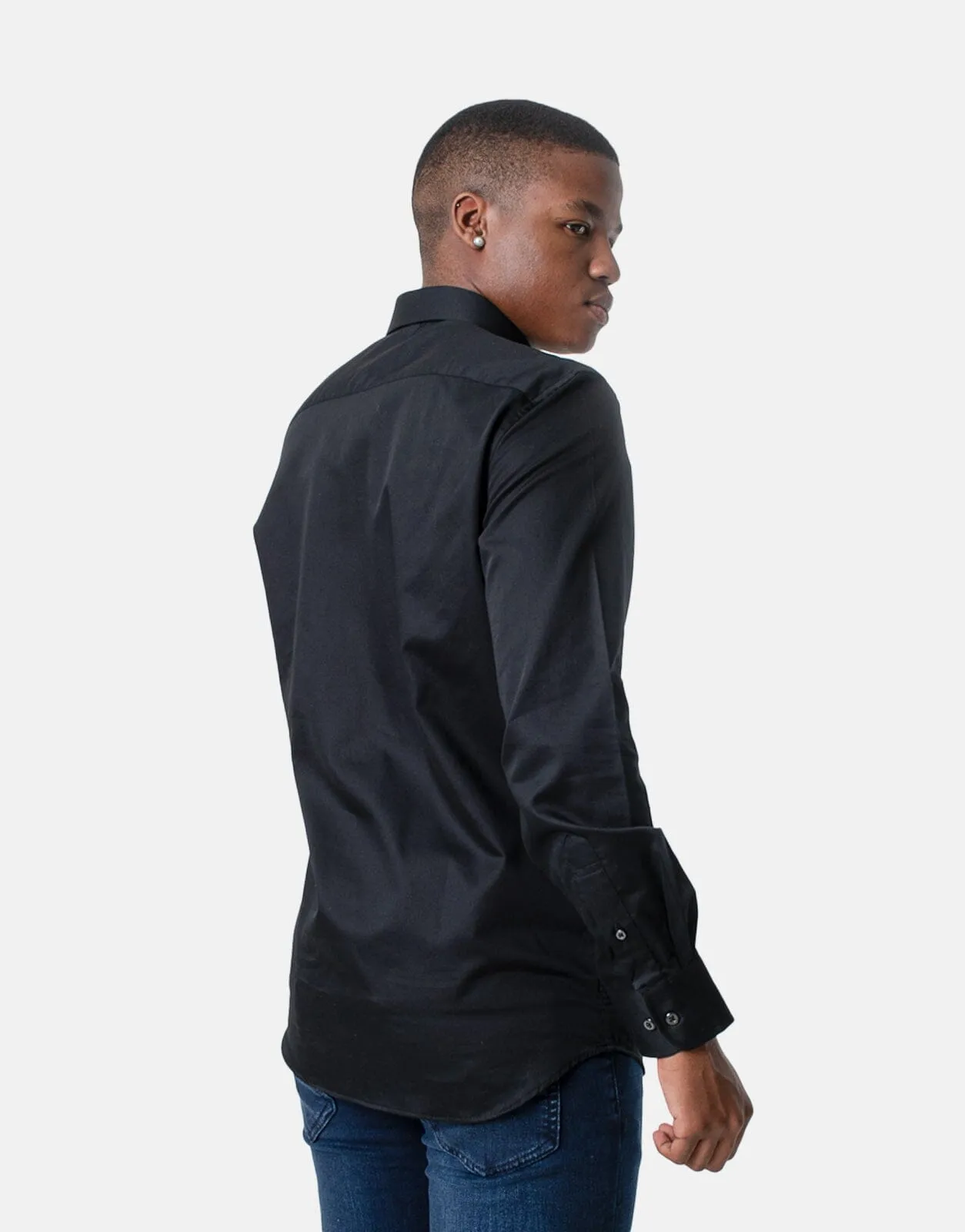 Polo Custom Fit Greig Shirt Black