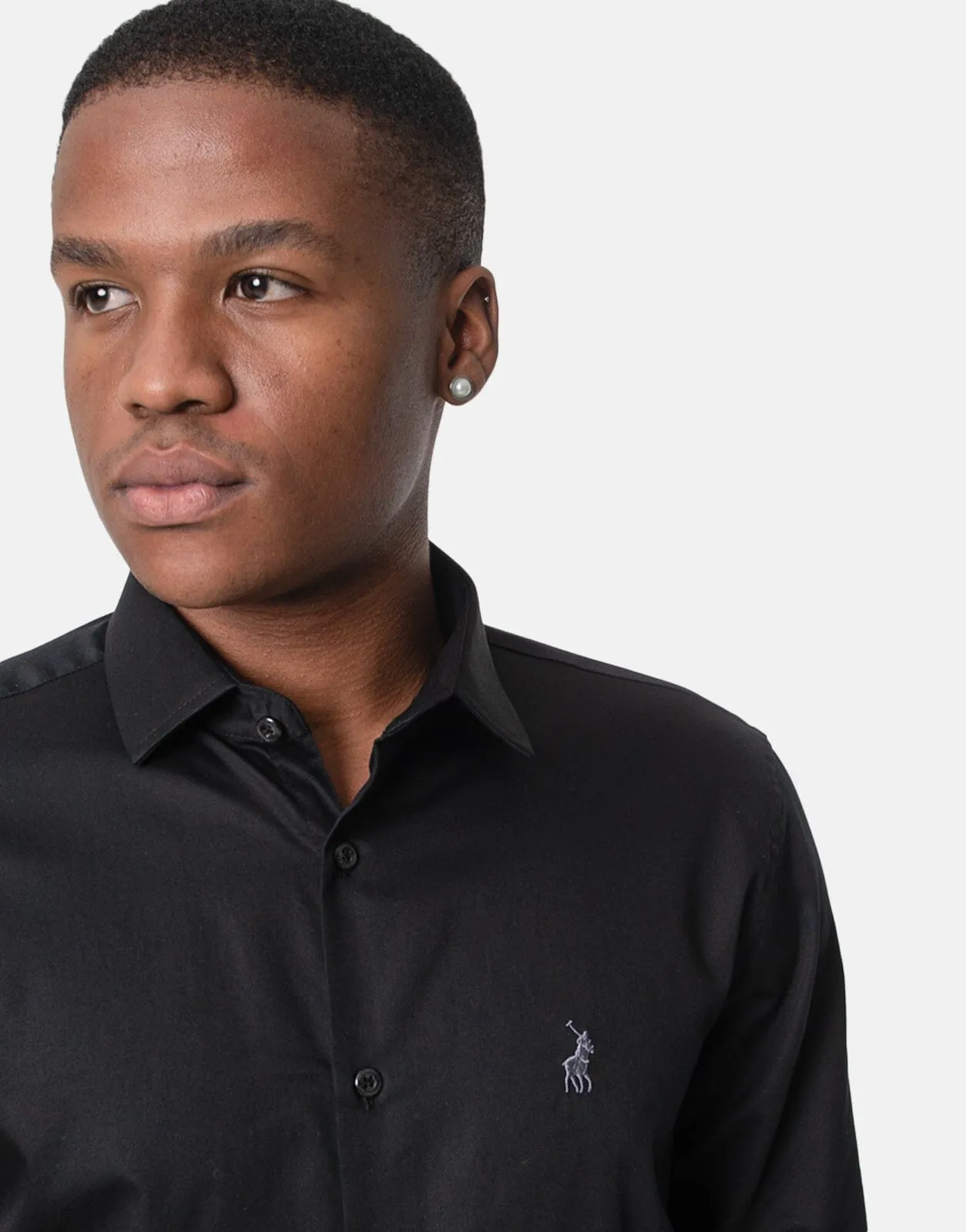 Polo Custom Fit Greig Shirt Black
