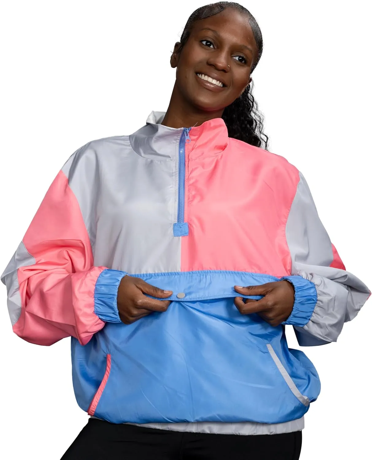 Retro Windbreaker Jacket Lightweight 80s & 90s Colorful Designs