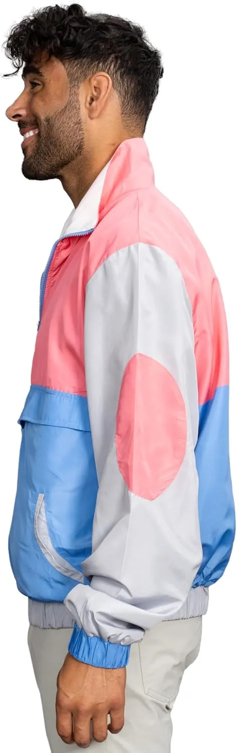 Retro Windbreaker Jacket Lightweight 80s & 90s Colorful Designs