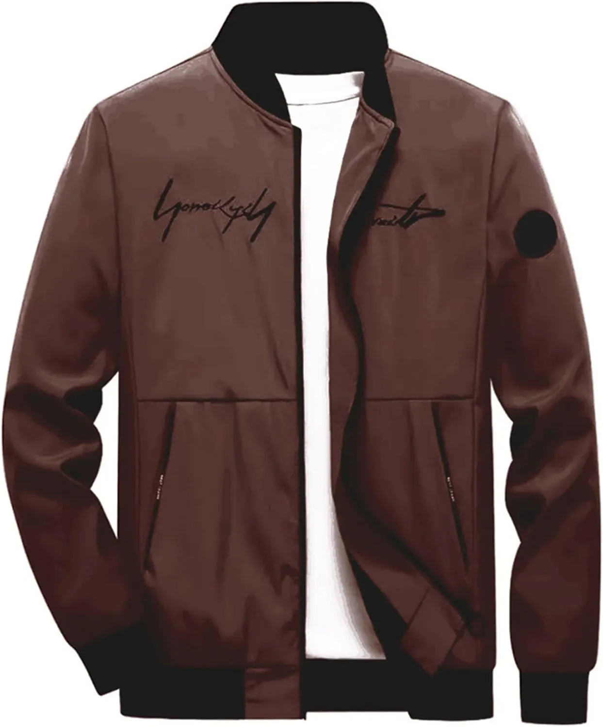 RTRDE Men's Lightweight Bomber Jacket Spring Fall Windbreaker Zip Up Coat with Pocket Casual Work Jackets, M-3XL