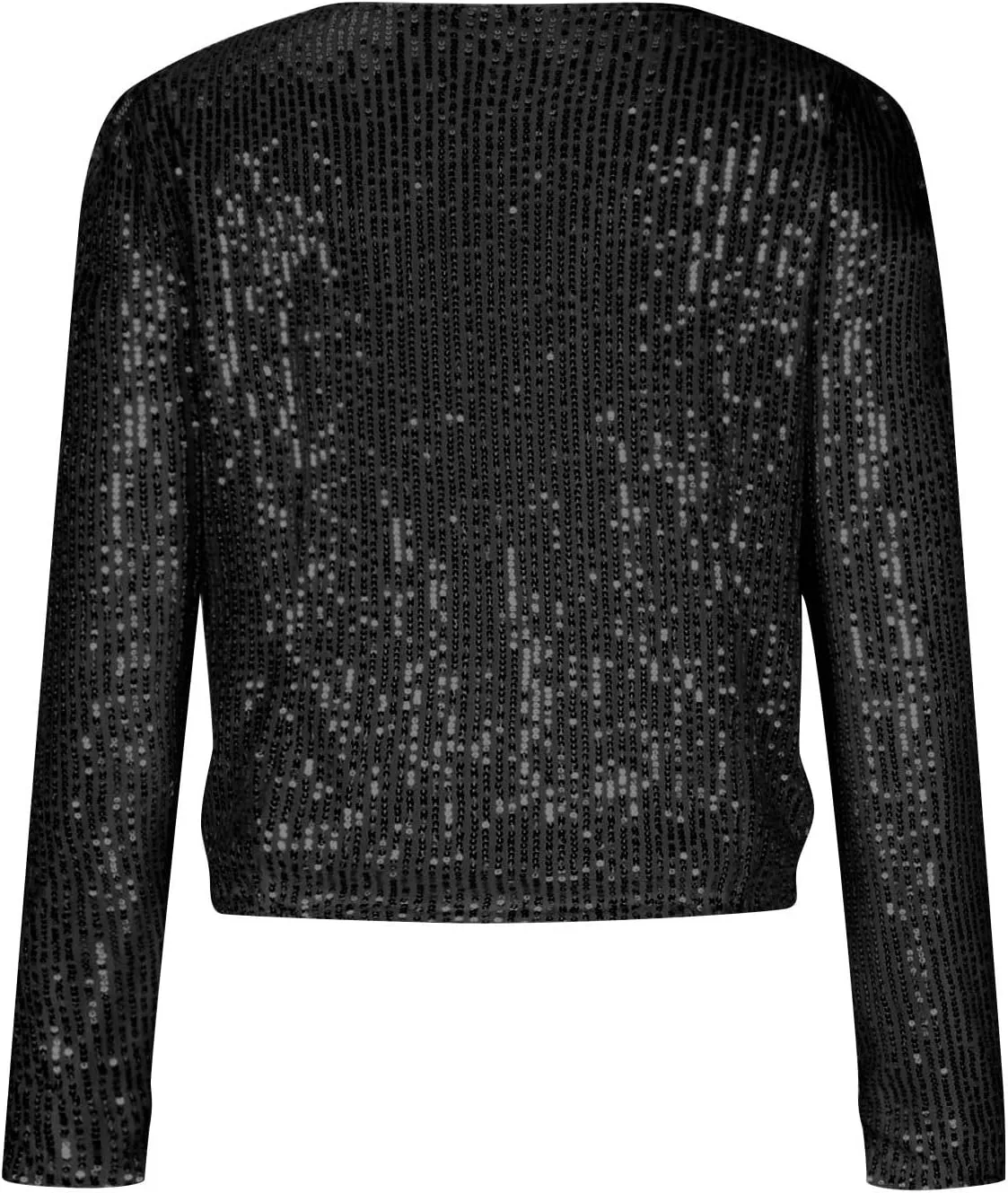 Sequin Jackets for Women Evening Party Glitter Tops Front Zip Long Sleeve Jackets Fashion Sparkly Bomber Clothes