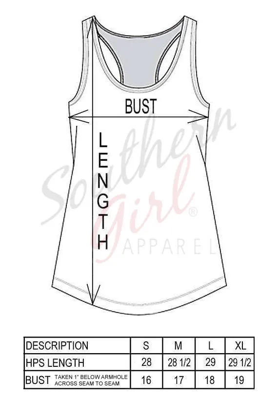 Small Town (YOUR STATE HERE) Girl Racerback Tank Top - ALL STATES AVAILABLE