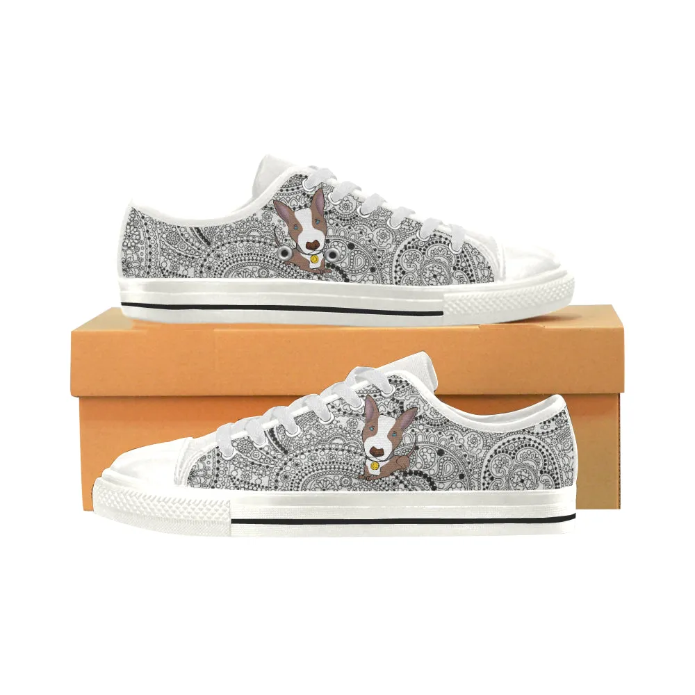 Tennis Shoes - BRINDLE Dog - Ladies -Three styles