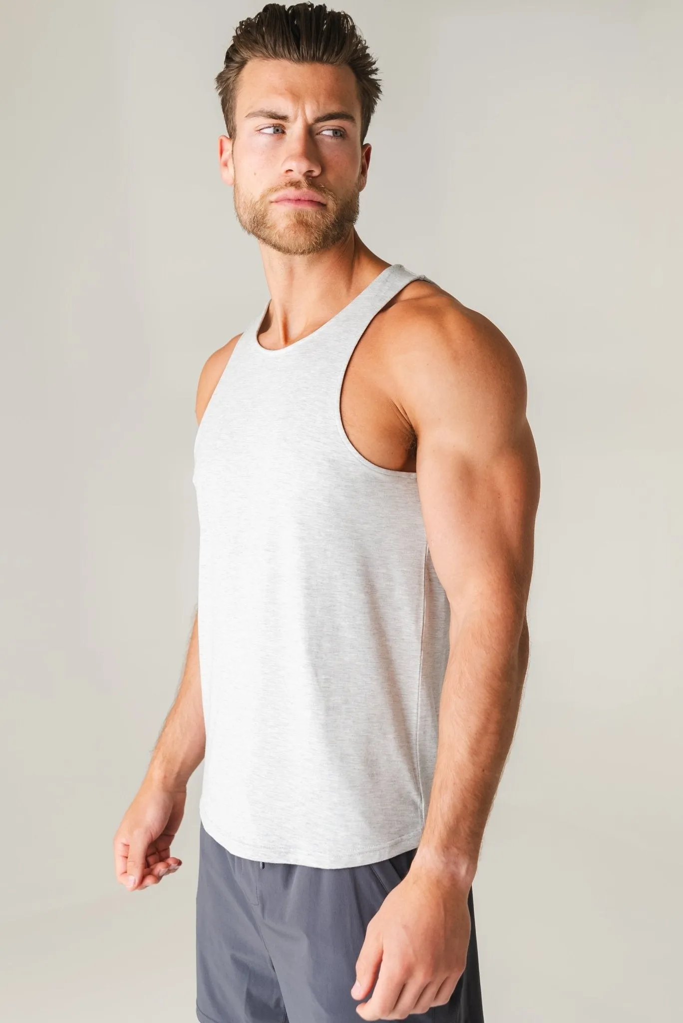Vitality Men's Vital Tank - Stone Marl