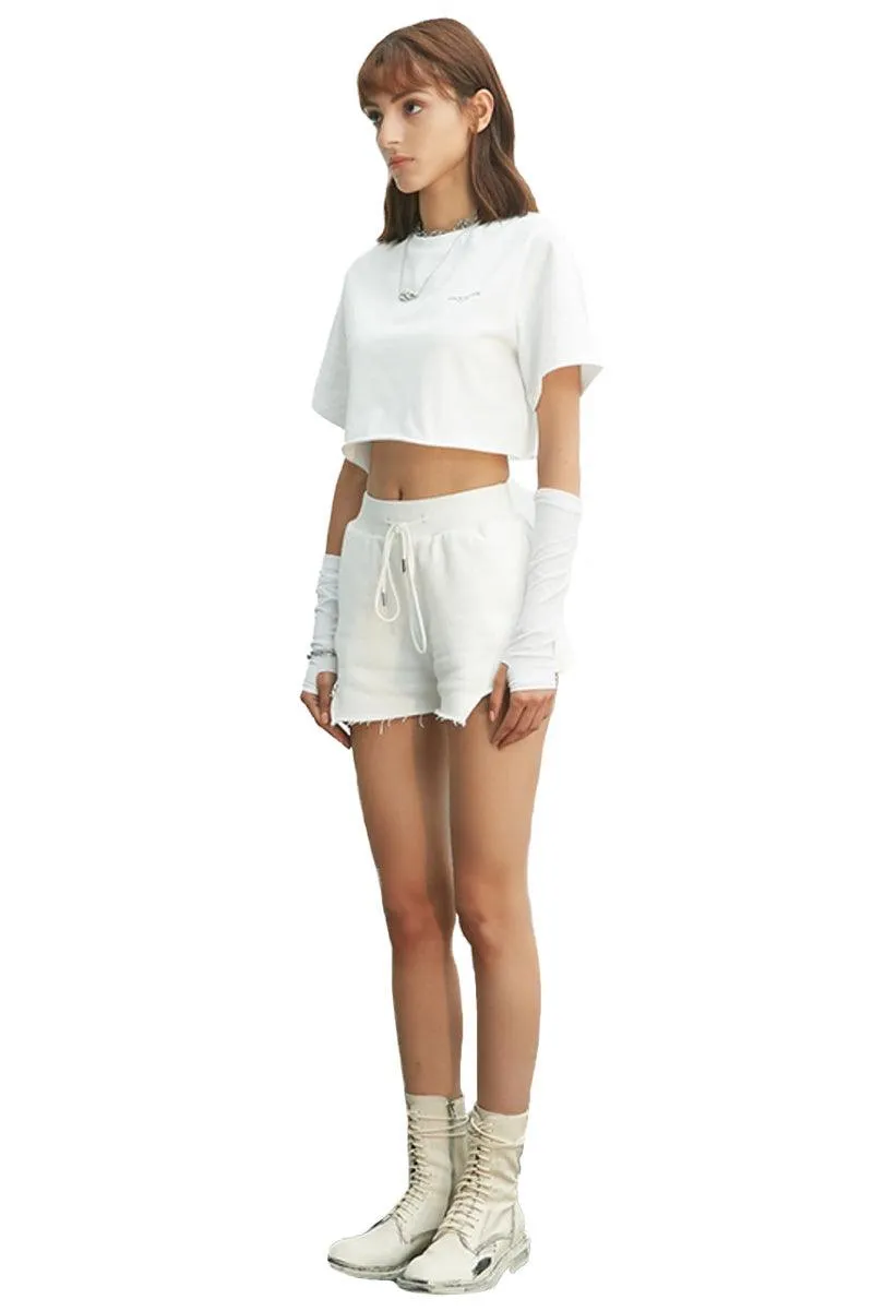 White Crop T-Shirt