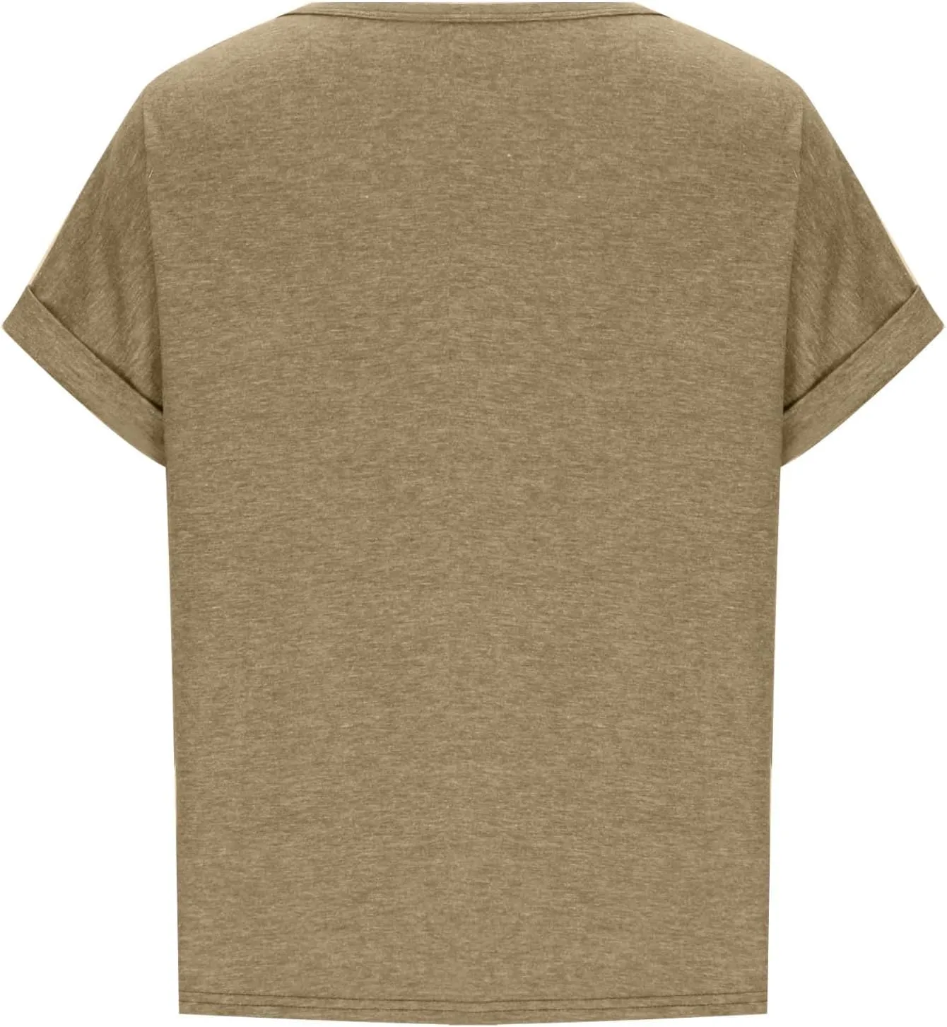 Womens Henley Shirt Buttons Decor Short Sleeve Tunic Tops Blouses for Women 2024 Summer Loose Fit Solid T Shirts